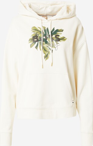 BOSS Sweatshirt 'Ebaisy' in Beige: voorkant