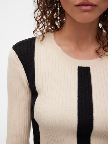 VERO MODA Sweater 'VMGOLD NEW' in Beige