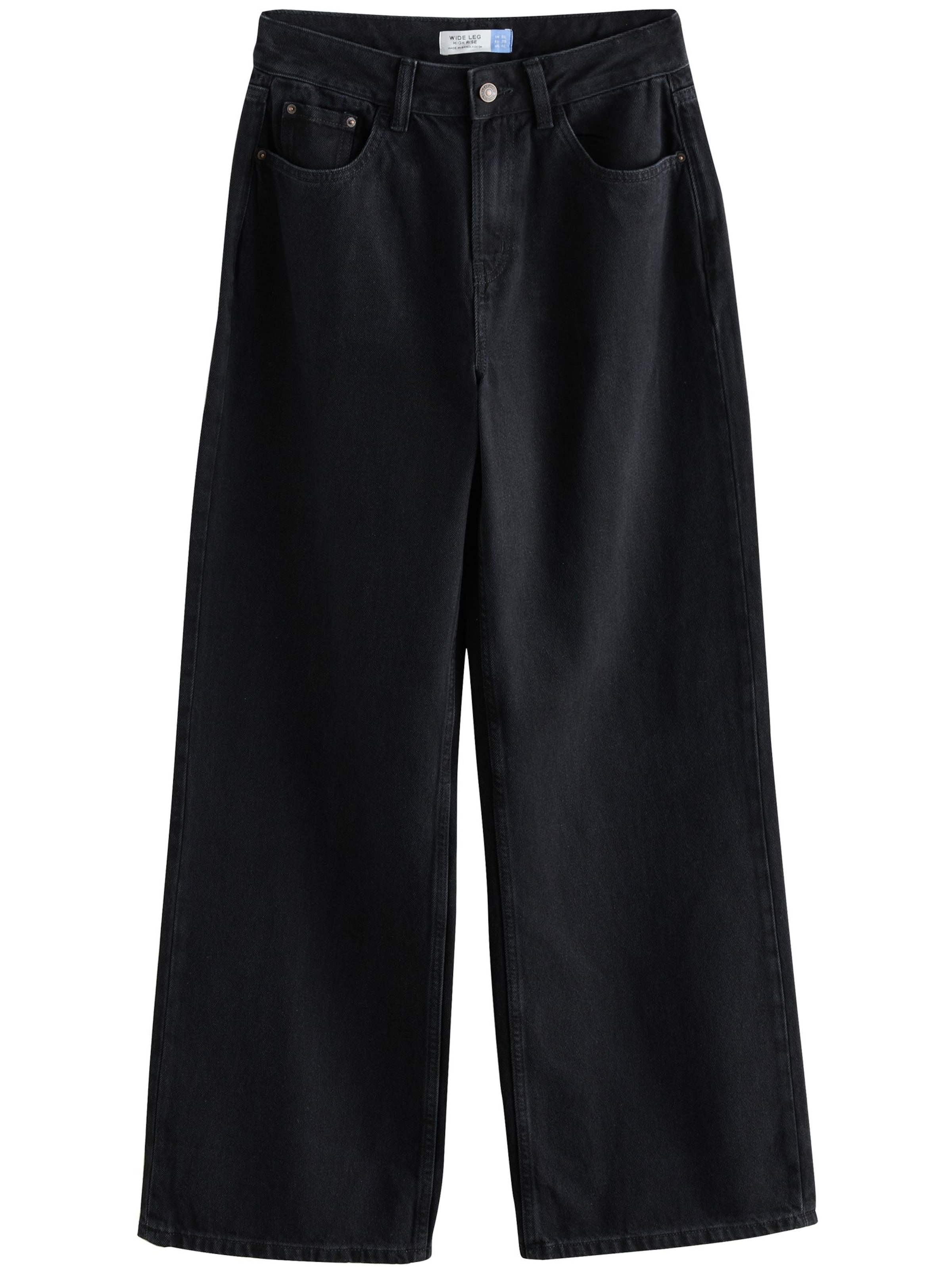 Next Wide leg Jeans i svart: framsida