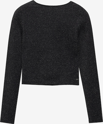 Pull&Bear Shirt in Zwart: voorkant