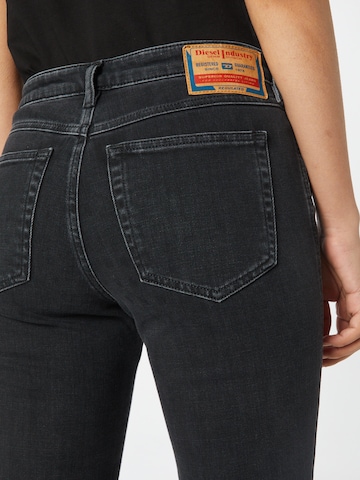 DIESEL Slimfit Jeans 'BABHILA' in Zwart