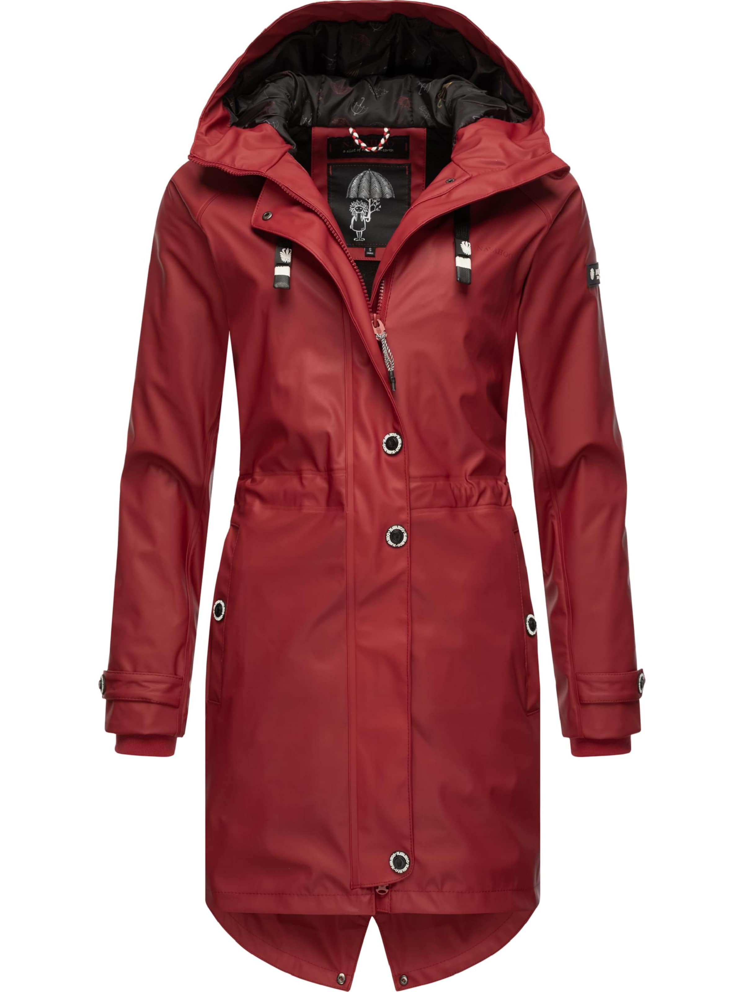 Manteau fonctionnel 'Rainy Flower' NAVAHOO en rouge