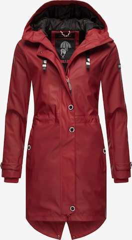 NAVAHOO Raincoat 'Rainy Flower' in Red