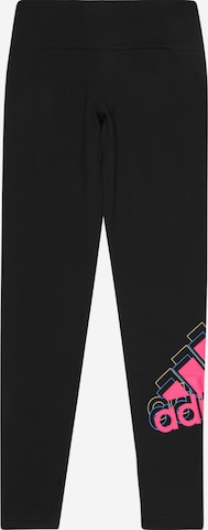 ADIDAS SPORTSWEAR - Skinny Pantalón deportivo 'Essentials Brandlove' en negro: frente