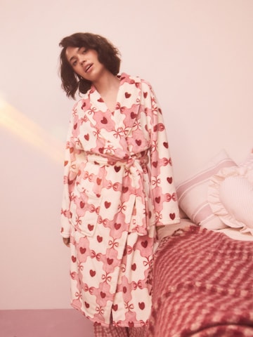 Next Банный халат длинный в Белый