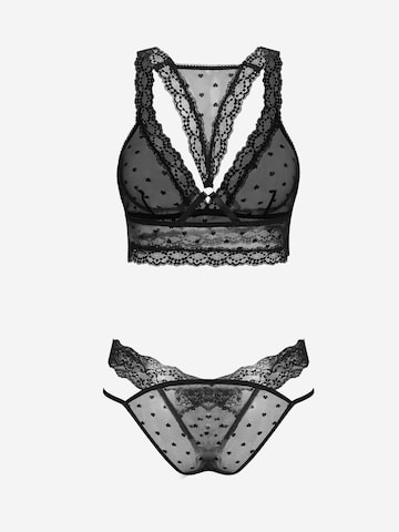 Cupshe Bustier Wäsche-Sets 'CAA11H5L008AA' in Schwarz: Vorderseite