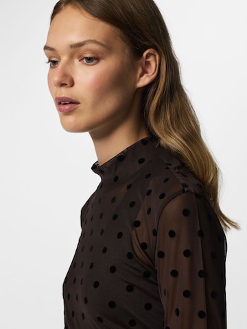 PIECES Shirt 'JESHI ' in Brown