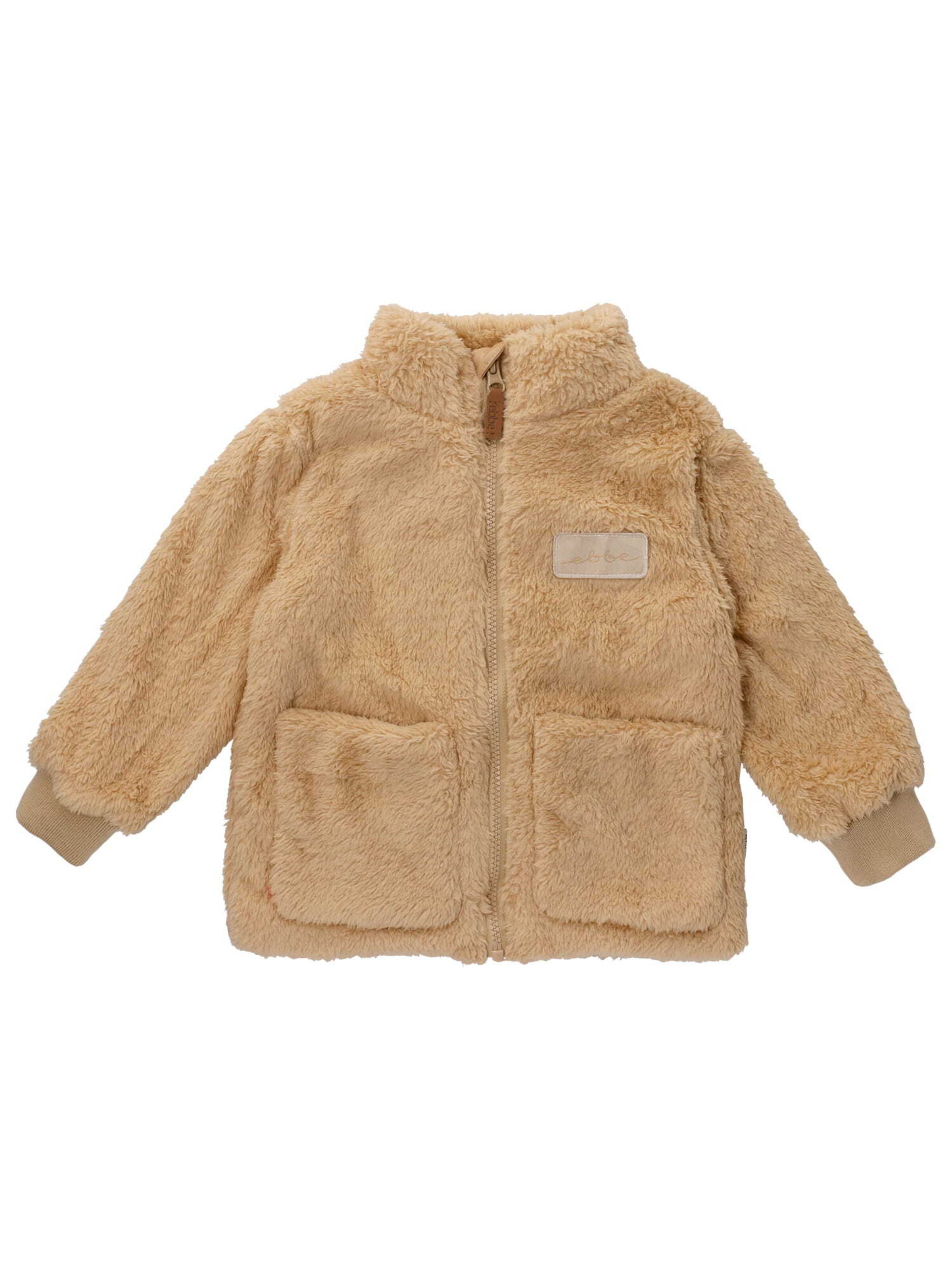 Ebbe Zip-Up Hoodie in Beige: front