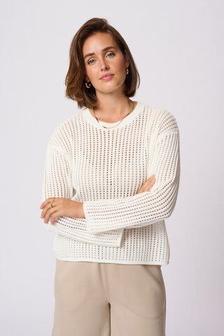 Pull-over 'KASolar' Kaffe en blanc : devant