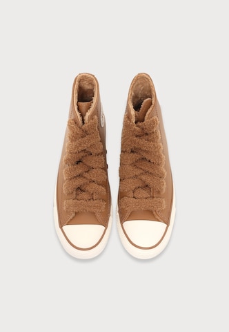 CONVERSE - Sapatilhas 'CTAS HI' em castanho: topo