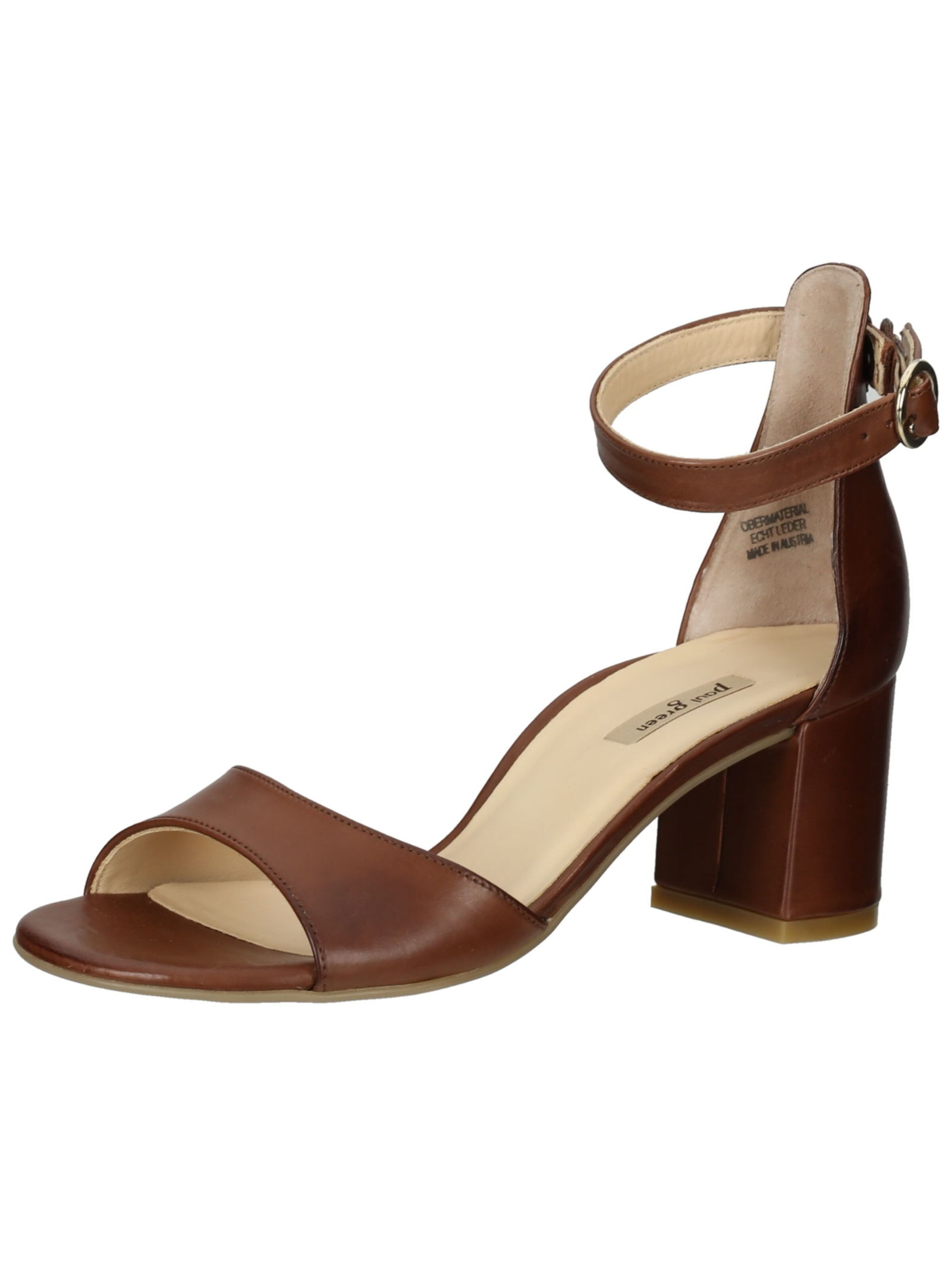 Paul Green Strap sandal in Brown: front