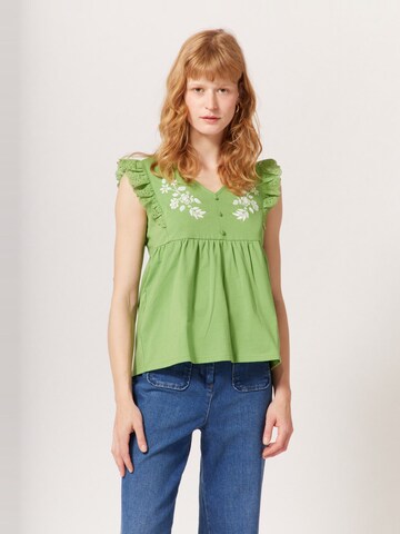 NAF NAF Top 'Beatrice' in Green: front