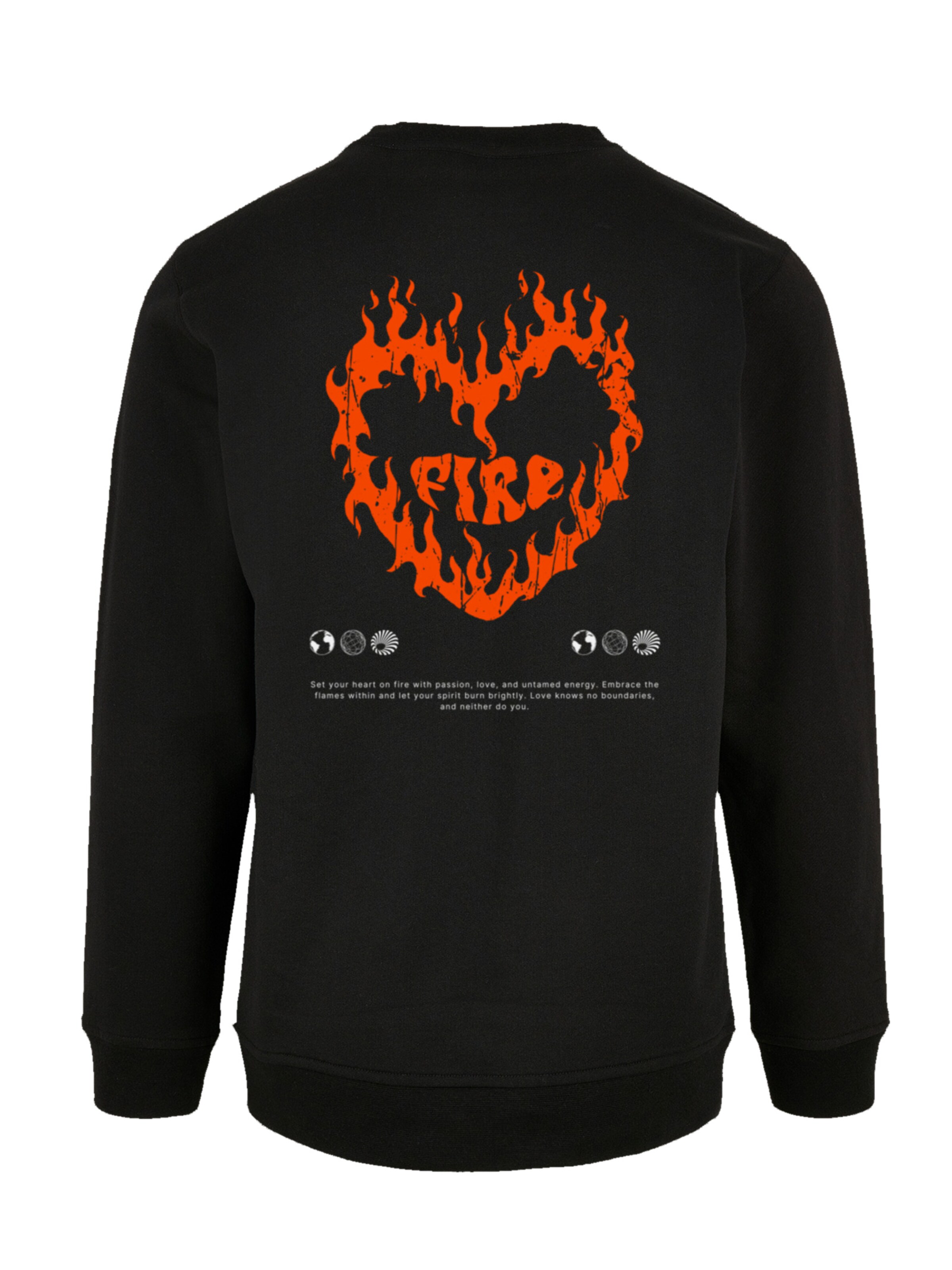 F4NT4STIC Sweatshirt 'Valentines' in Black