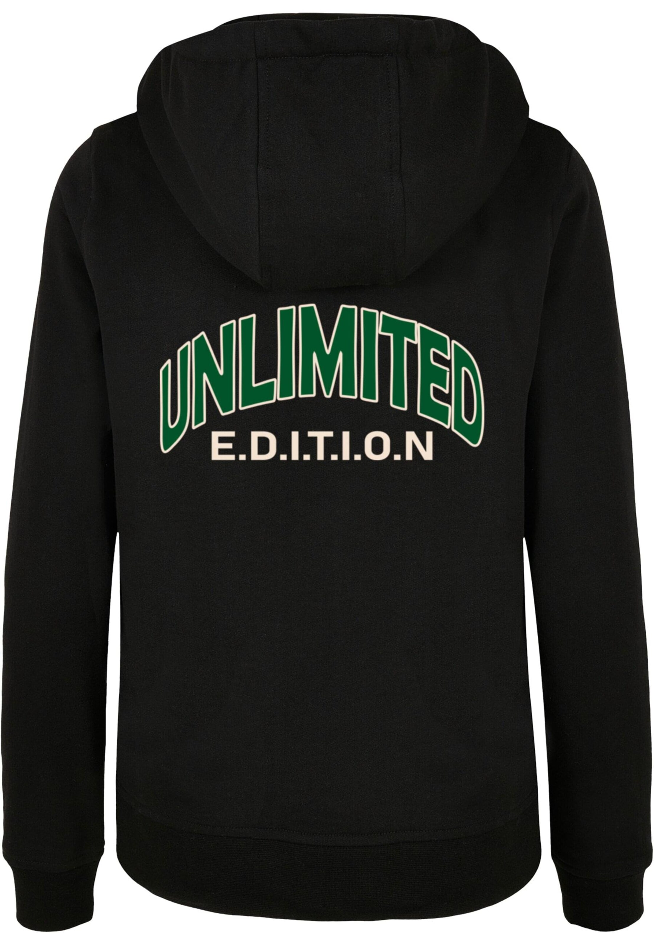 Merchcode Sweatshirt 'Unlimited Edition' in Schwarz