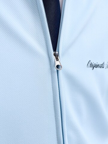JACK & JONES - Sudadera con cremallera en azul