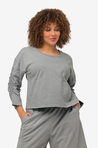 Sweat-shirt Ulla Popken en gris