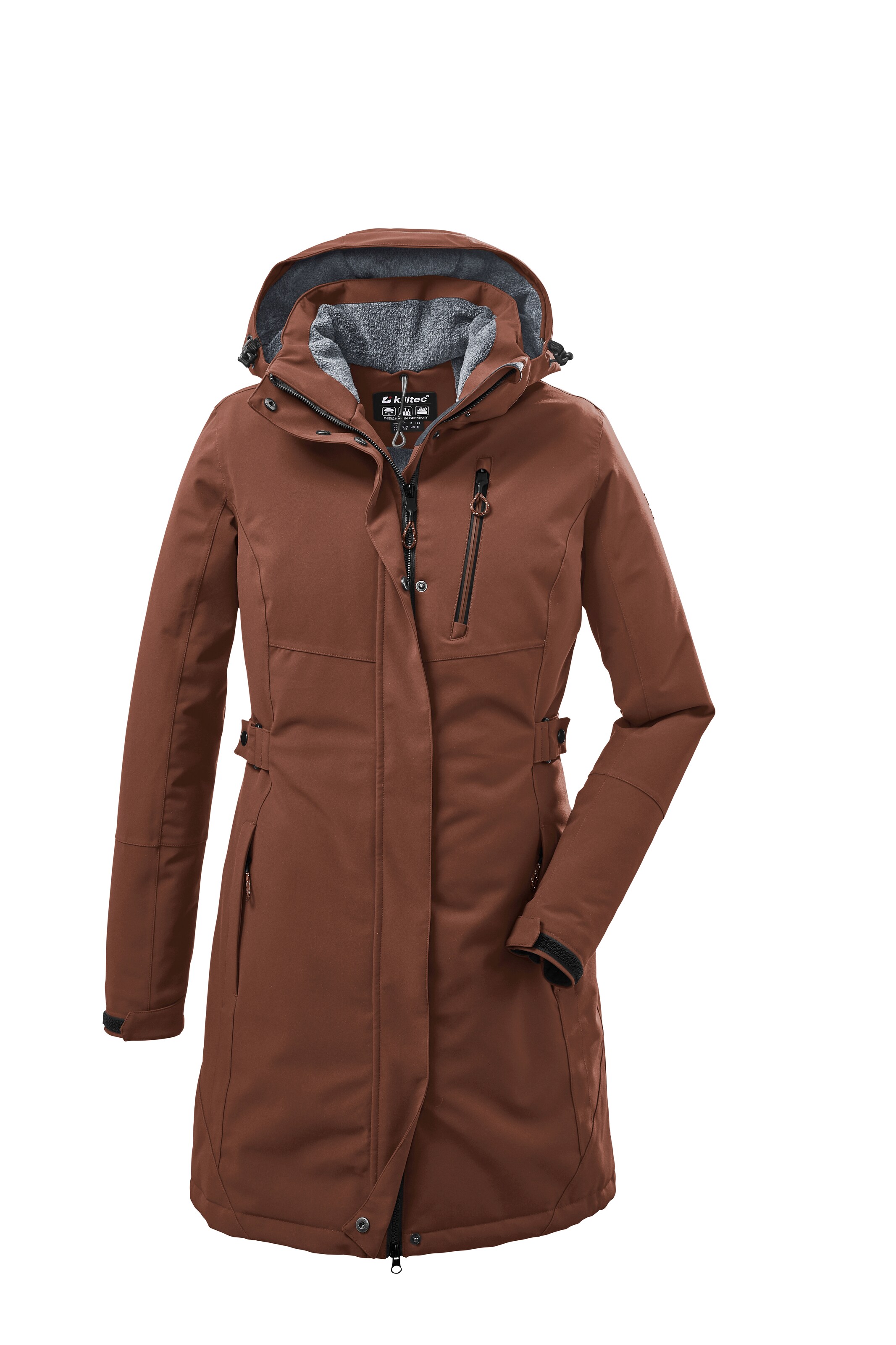 KILLTEC Parka in Braun: Vorderseite