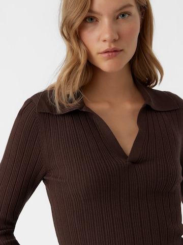 VERO MODA Sweater 'FIONA' in Brown