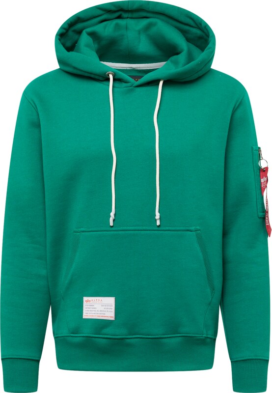 ALPHA INDUSTRIES Sweatshirt in Grün ALPHA INDUSTRIES Sweatshirt in Grün