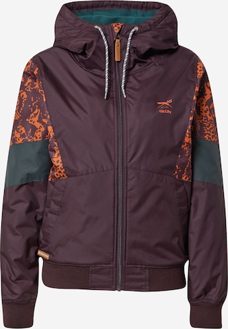 Veste mi-saison 'Blotchy' Iriedaily en marron : devant