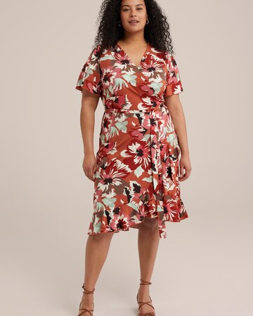 WE Fashion Kleid in Braun: Vorderseite