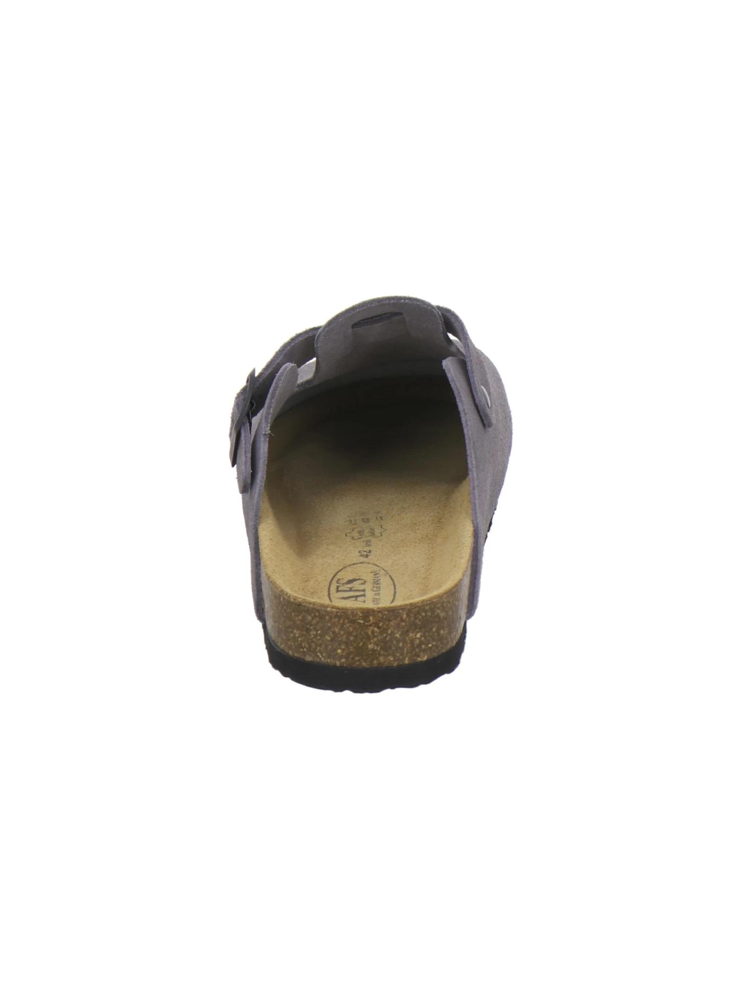 AFS-Schuhe Clogs 'Clogs Herren graphit Veloursleder' in Grijs