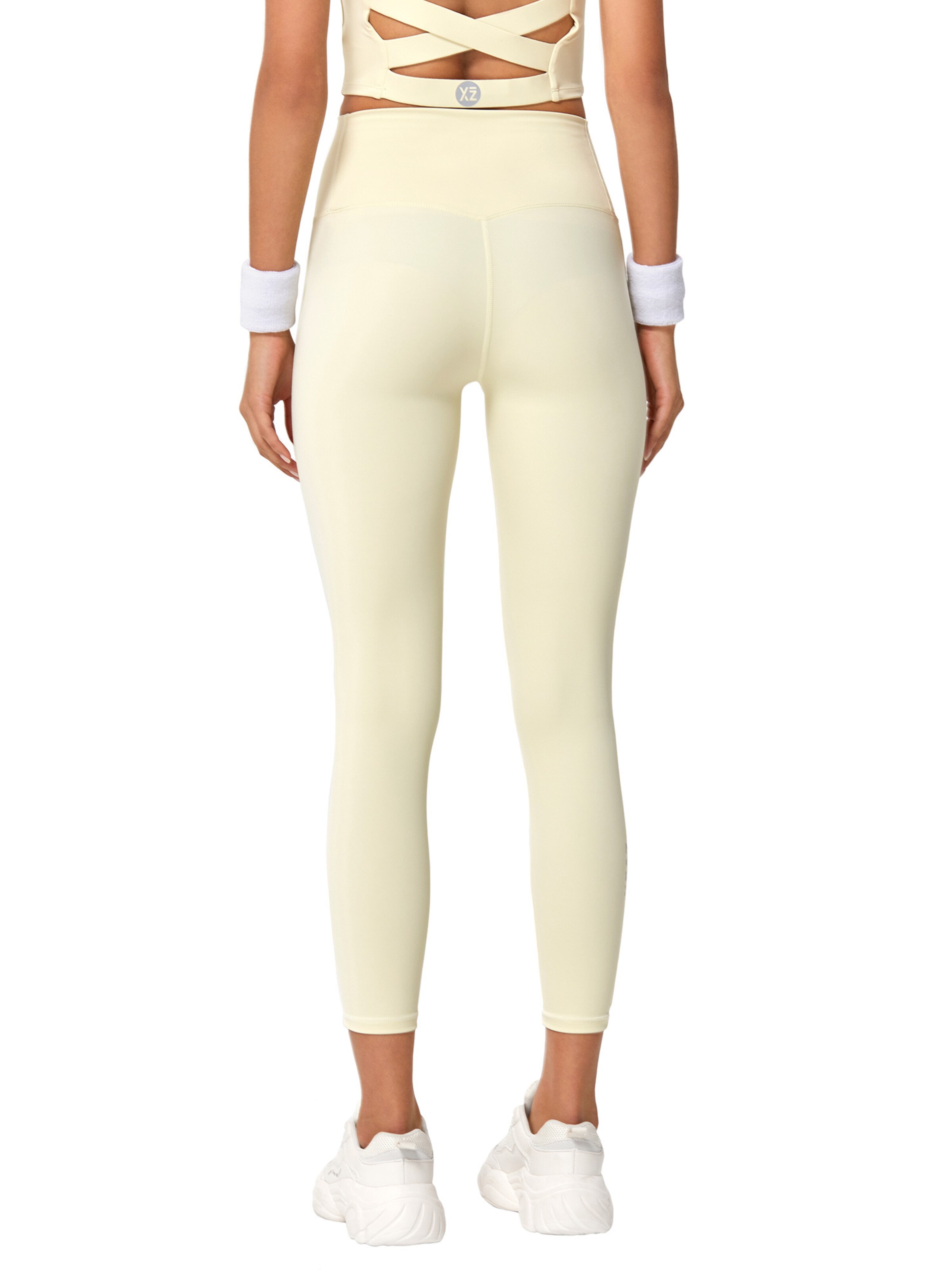 YEAZSkinny Sportske hlače 'Show' - žuta boja