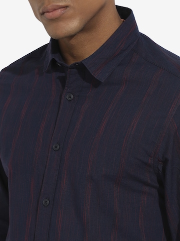 Campus Sutra Regular fit Button Up Shirt 'Micah ' in Blue