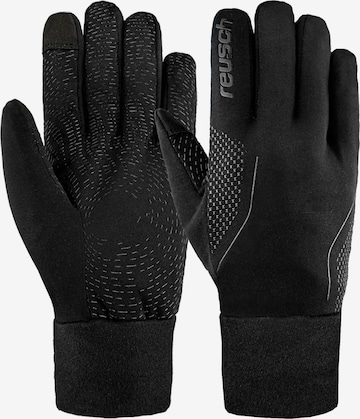 REUSCH Athletic Gloves 'Dynamic' in Black: front