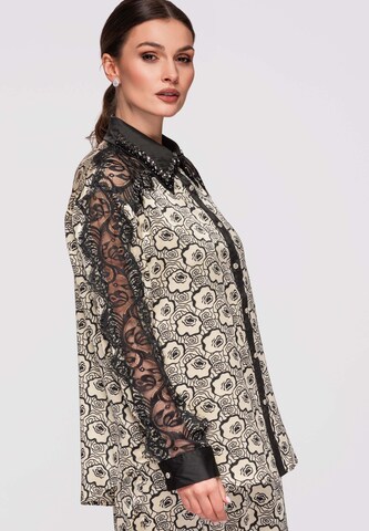 Ombre Blouse in Beige