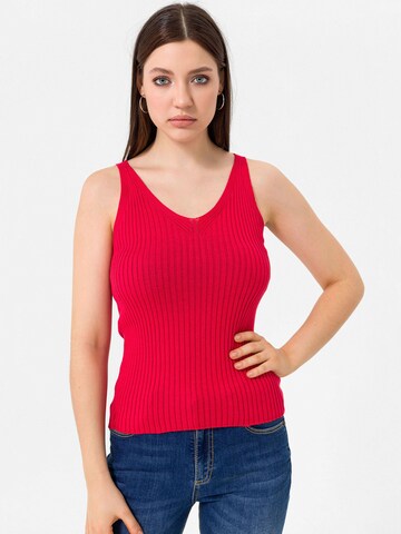 Dandalo Knitted top in Red: front