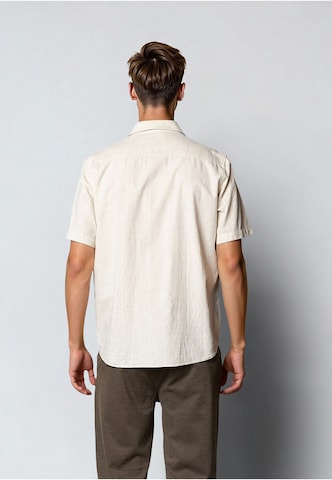 Clean Cut Copenhagen Regular fit Overhemd 'Luca' in Beige
