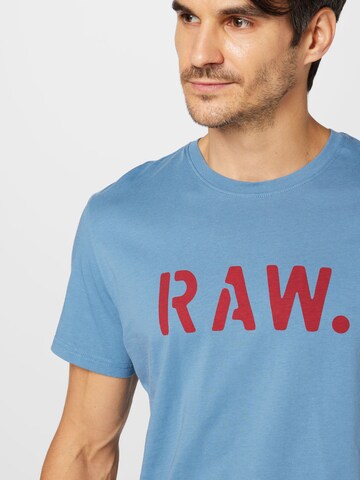 T-Shirt 'Stencil' G-Star RAW en bleu