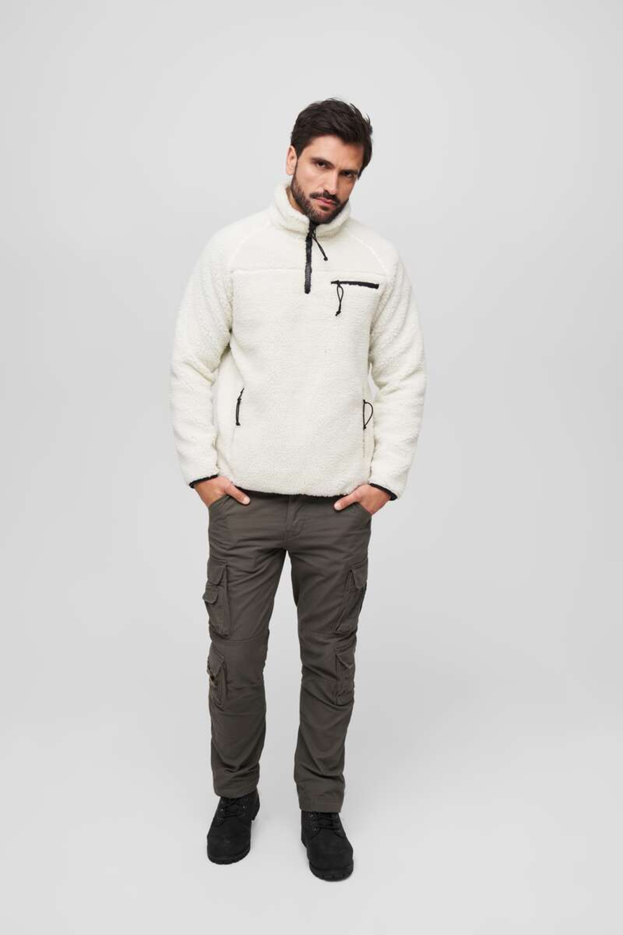 Pull-over Brandit en blanc