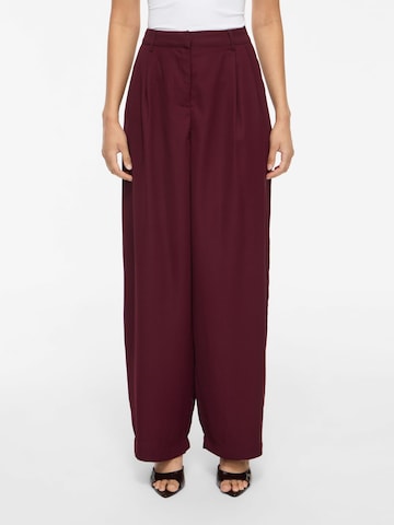 VILA - Barrel Pantalón plisado 'VILee' en rojo: frente