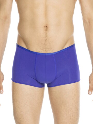 HOM Enganliegende Boxershorts ' Plume ' in Blau: predná strana