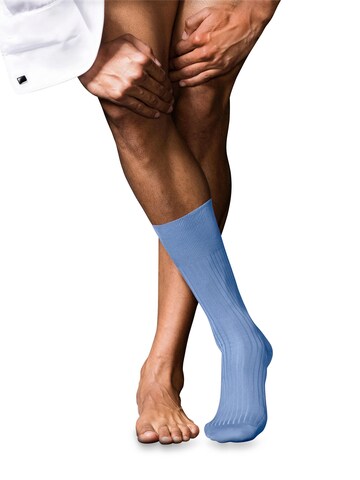 FALKE Socks 'No. 10 Pure Fil d´Écosse' in Blue