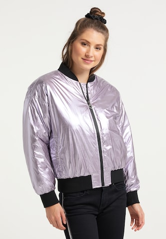 MYMO Between-season jacket in Purple: front