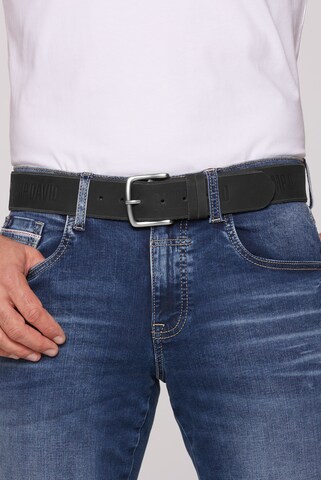 CAMP DAVID Belt in Black: front