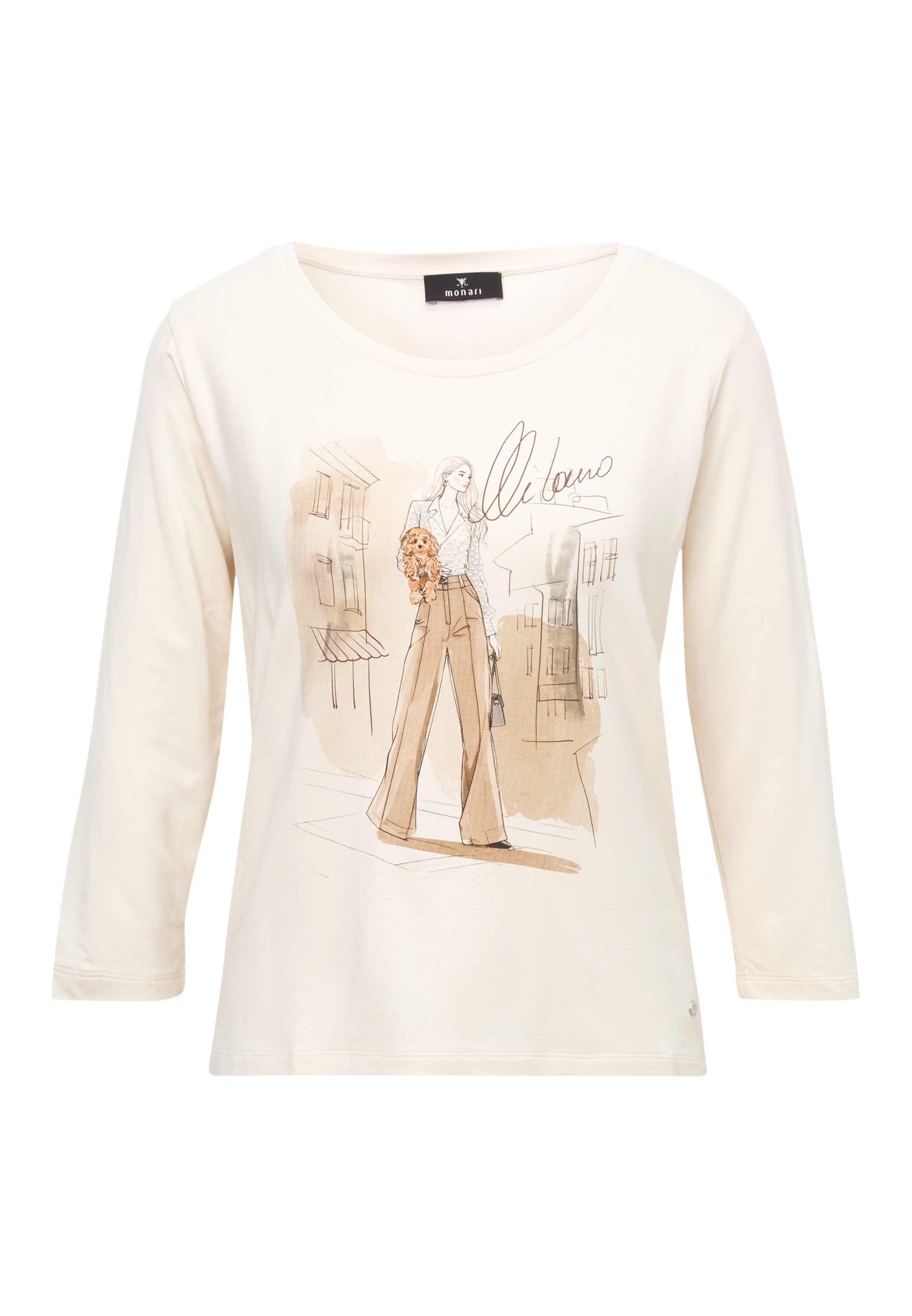 monari - Camiseta en blanco: frente