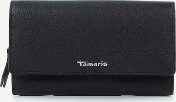 TAMARIS Wallet 'Amanda' in Black: front