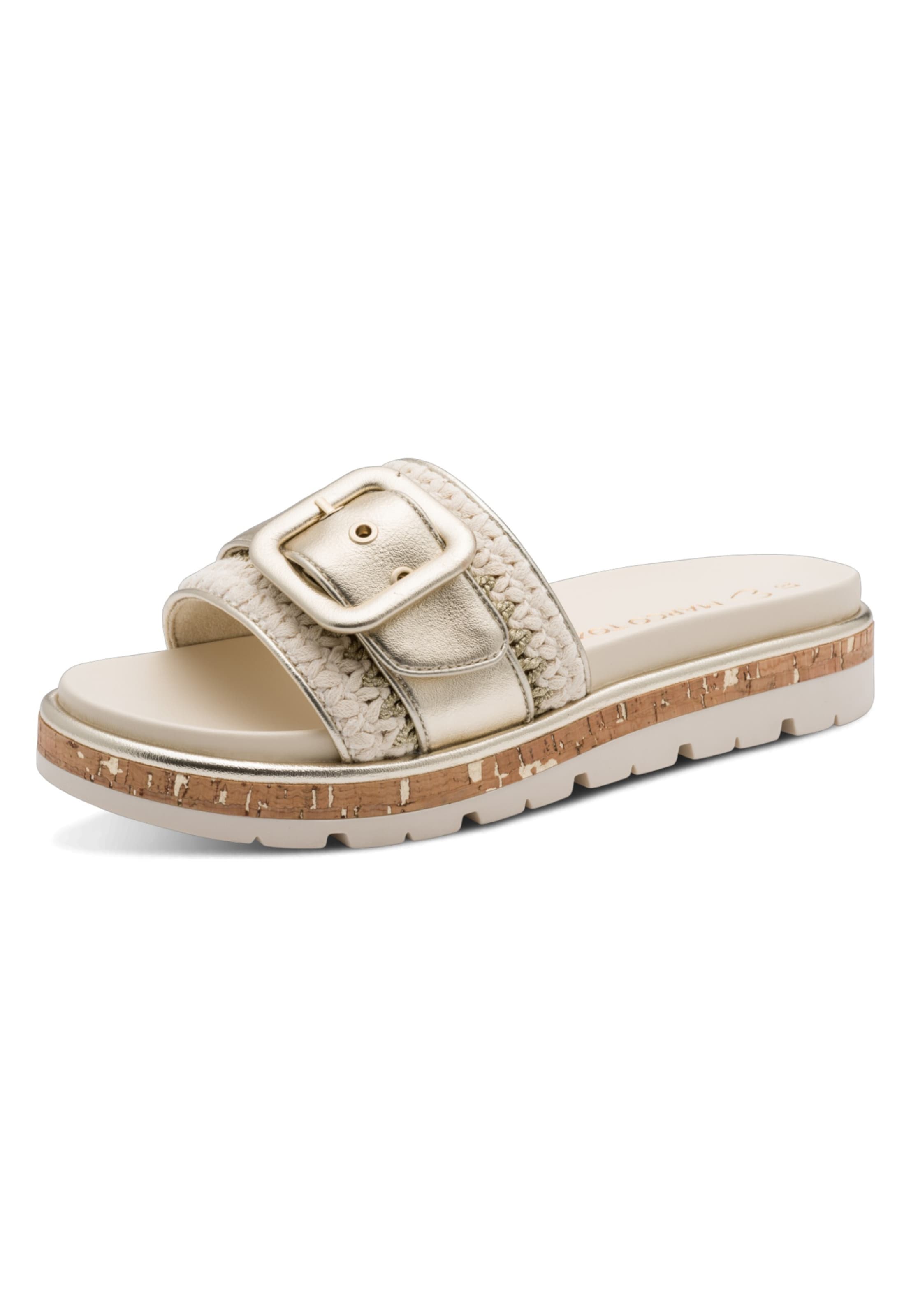 MARCO TOZZI Pantolette in Beige: Vorderseite