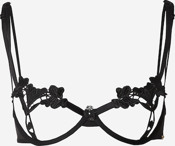 Bluebella T-Shirt Rintaliivi 'Nova' värissä musta: etupuoli