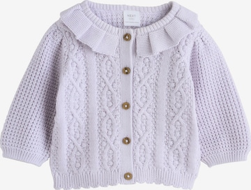 Next Neuletakki värissä lila: etupuoli