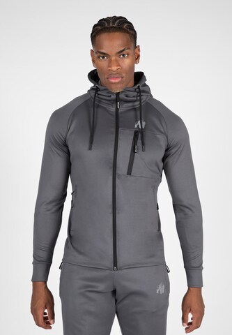 Gorilla Wear Sweat jacket 'Scottsdale' in Grey: front
