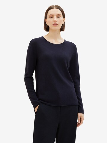 Pull-over TOM TAILOR en bleu : devant