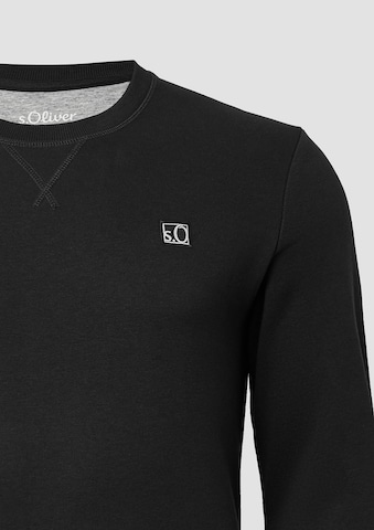 s.Oliver Sweatshirt in Schwarz