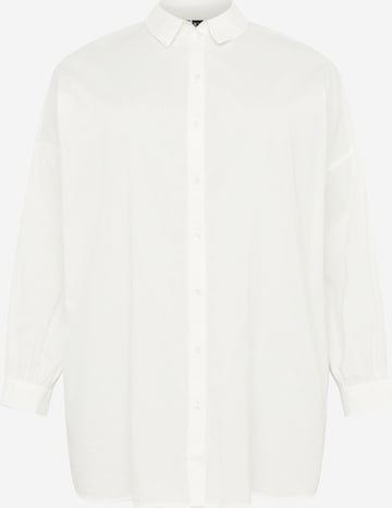 Vero Moda Curve Блуза 'BINA' в бяло: отпред
