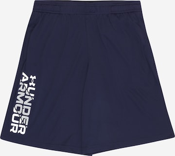 UNDER ARMOUR Workout Pants 'Prototype 2.0' in Blue: front