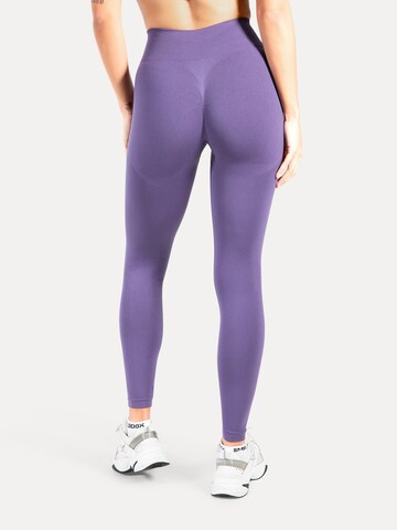 Smilodox Skinny Leggings 'Slayton Scrunch' in Lila